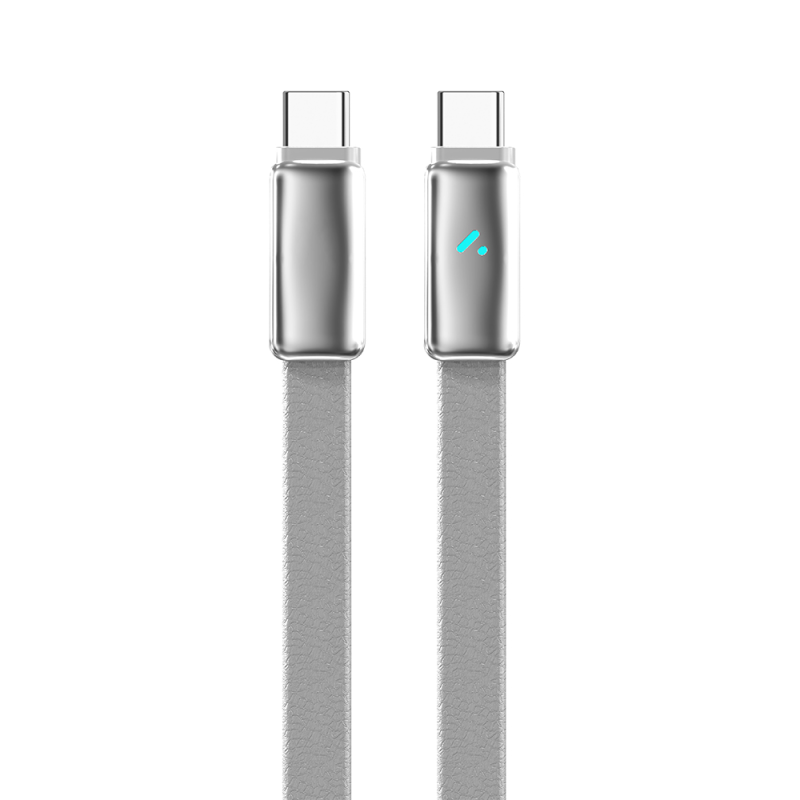 Кабель ColorWay USB Type-C - USB Type-C (M/M), ultra-thin, 5А, 1 м, Grey (CW-CBPDCC100-GR)