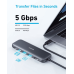 USB-хаб Anker USB-C Hub 332 5-in-1 Black (A8355H11)