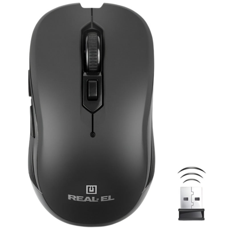 Миша бездротова REAL-EL RM-331W Black