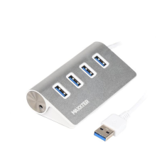 USB-хаб Maxxter 4 ports Silver (HU3A-4P-01)