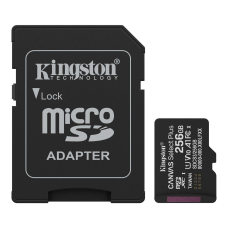 Карта пам`яті MicroSDXC 256GB UHS-I Class 10 Kingston Canvas Select Plus R150MB/s + SD-адаптер (SDCS3/256GB)