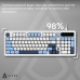 Клавіатура Ajazz AF98 Black USB-C Glacier Blue (AF98-GB)