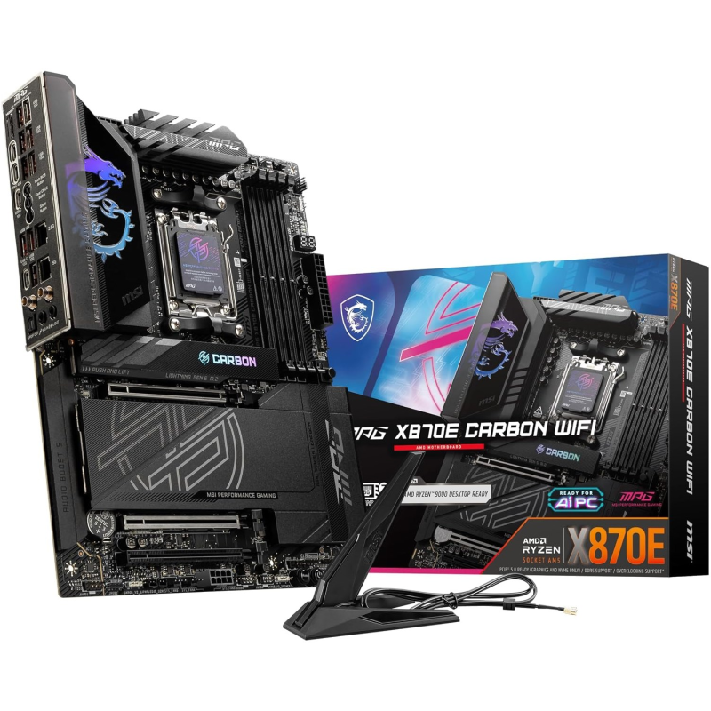 Материнська плата MSI MPG X870E Carbon WiFi Socket AM5