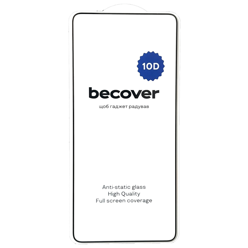 Захисне скло BeCover для Oppo Reno12 F 5G Black 10D (712739)