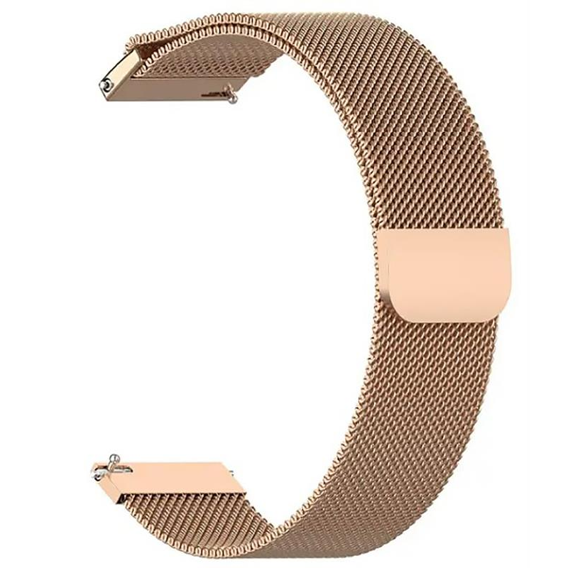 Ремінець BeCover Milanese Style для Xiaomi Amazfit Bip (22mm) Lite/Bip S Lite/GTR 42mm/GTS/TicWatch S2/TicWatch E/GTS 3/GTS 2 mini Brown (707736)