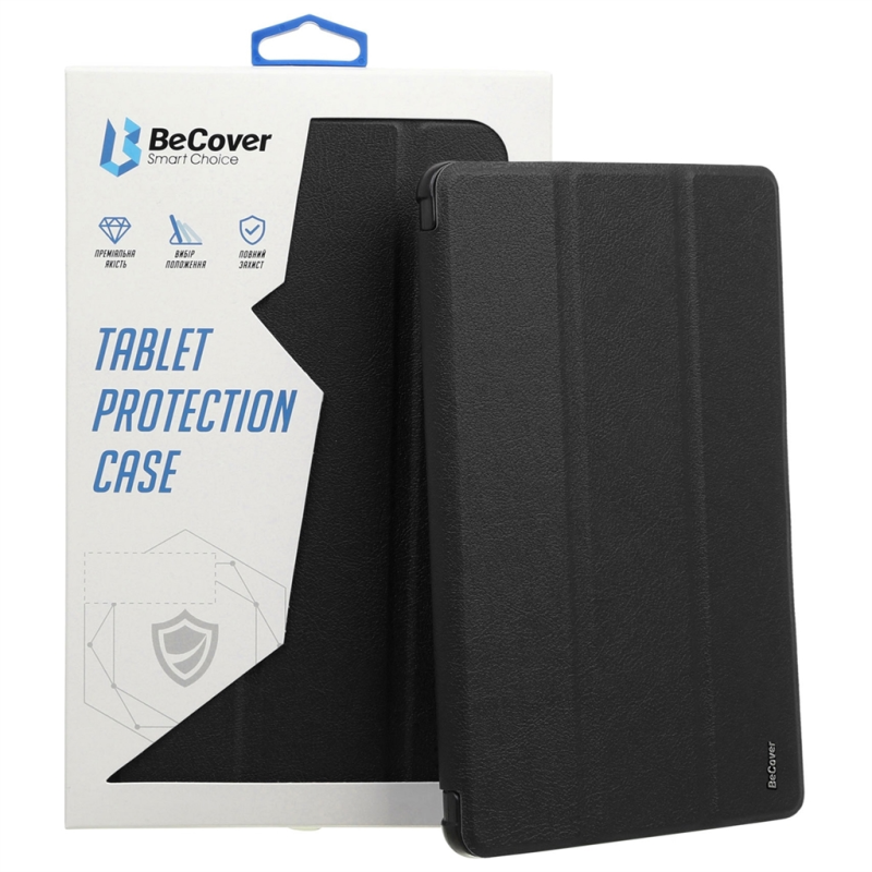 Чохол-книжка BeCover Ultra Slim Origami Transparent з кріпленням Apple Pencil для Apple iPad 10.2 2019/2020/2021 Black (711098)