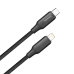 Кабель ColorWay USB Type-C - Lightning (M/M), TPE embossed, 3А, 2 м, Black (CW-CBPDCL102-BK)