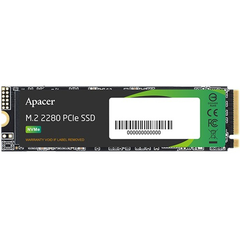 Накопичувач SSD  512GB Apacer AS2280P4X M.2 PCIe 3.0 3D TLC (AP512GAS2280P4X-1)