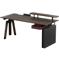 Комп`ютерний стіл Sihoo D07 Walnut/Black (D07B-101/D07J-101-AB)