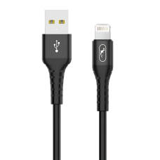 Кабель SkyDolphin S05L TPE Frost Line USB - Lightning (M/M), 1 м, Black (USB-000549)