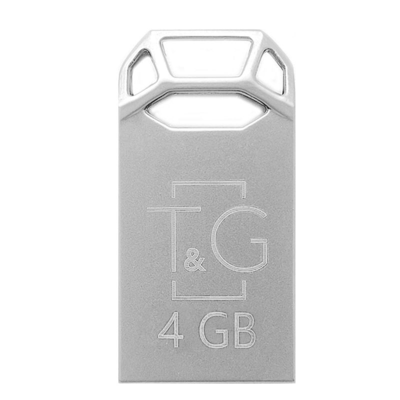 Флеш-накопичувач USB 4GB T&G 110 Metal Series Silver (TG110-4G)