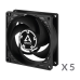 Вентилятор Arctic P8 PWM PST Black - 5 Pack (ACFAN00154A)