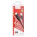 Кабель Hoco X88 Gratified USB - Lightning  (M/M), 1 м, Black (6931474783301)