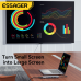 USB-хаб Essager 8 in 1 USB-C Hub with 10Gbps M.2 NVMe SSD Enclosure (EHB08-QK0G-Z)