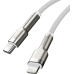 Кабель Baseus Cafule Metal USB-C - Lightning (M/M), 1 м White (6953156202078)