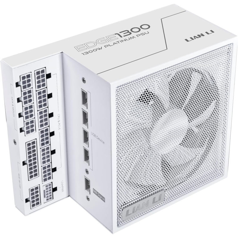 Блок живлення Lian Li EDGE1300, 80 Plus Platinum, White, EU Cord (G9P.EG1300.WE00.EU)