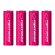 Акумулятор Esperanza Ni-MH AAA/HR03 1000 mAh BL 4шт Red