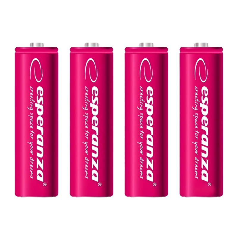Акумулятор Esperanza Ni-MH AAA/HR03 1000 mAh BL 4шт Red