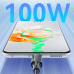 Кабель Essager Simple 3 in 1 USB - MicroUSB+USB Type-C+Lightning (M/M), 100W, 1.2 м Black (EXCMTL-JJ01-P)