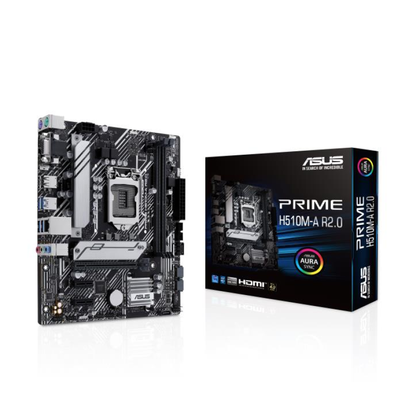 Материнcька плата ASUS PRIME H510M-A R2.0 s1200 H470 2xDDR4 M.2 HDMI DP mATX