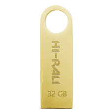 Флеш-накопичувач USB 32GB Hi-Rali Shuttle Series Gold (HI-32GBSHGD)