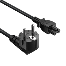 Кабель живлення ColorWay CEE7/7-C5, 1 м, Black (CW-CBP084-BK)