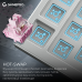 Клавіатура бездротова GamePro Asgard Valhalla QLAB Sakura Switch White With Display (MK160-W-D-QS-PRO)