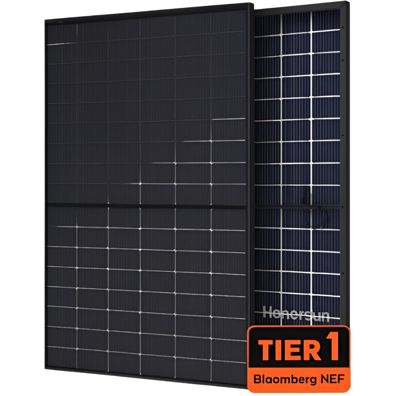Фотоелектрична сонячна панель Hanersun HN21RN-54HT 500W bifacial BlackFrame, монокристалічна