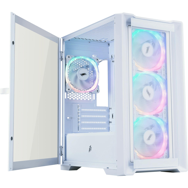 Корпус 1stPlayer T4-G-WH-4FS7-W White