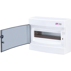 Розподільний щит ETI ECT 12PT (12 модулів прозорі дверцята) (1101001)