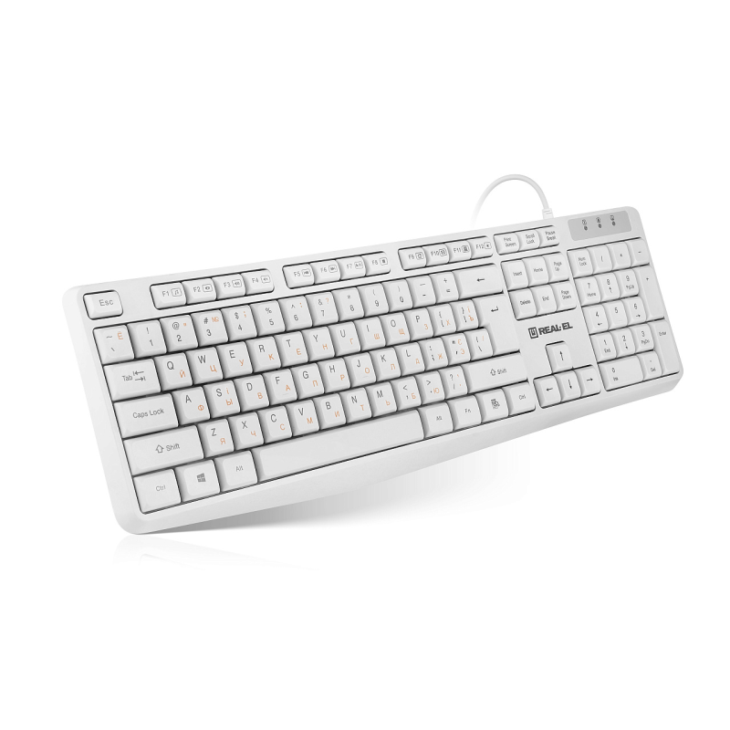 Клавіатура REAL-EL RK-513 White