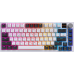 Клавіатура бездротова GamePro Asgard Valhalla QLAB Sakura Switch White With Display (MK160-W-D-QS-PRO)