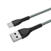 Кабель ColorWay USB - USB Type-C (M/M), braided cloth, 3 А, 1 м, Gray (CW-CBUC041-GR)