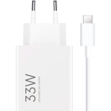 Зарядний пристрій Xiaomi 33W Charging Combo USB-A White (BHR9956EU) + кабель Type-C