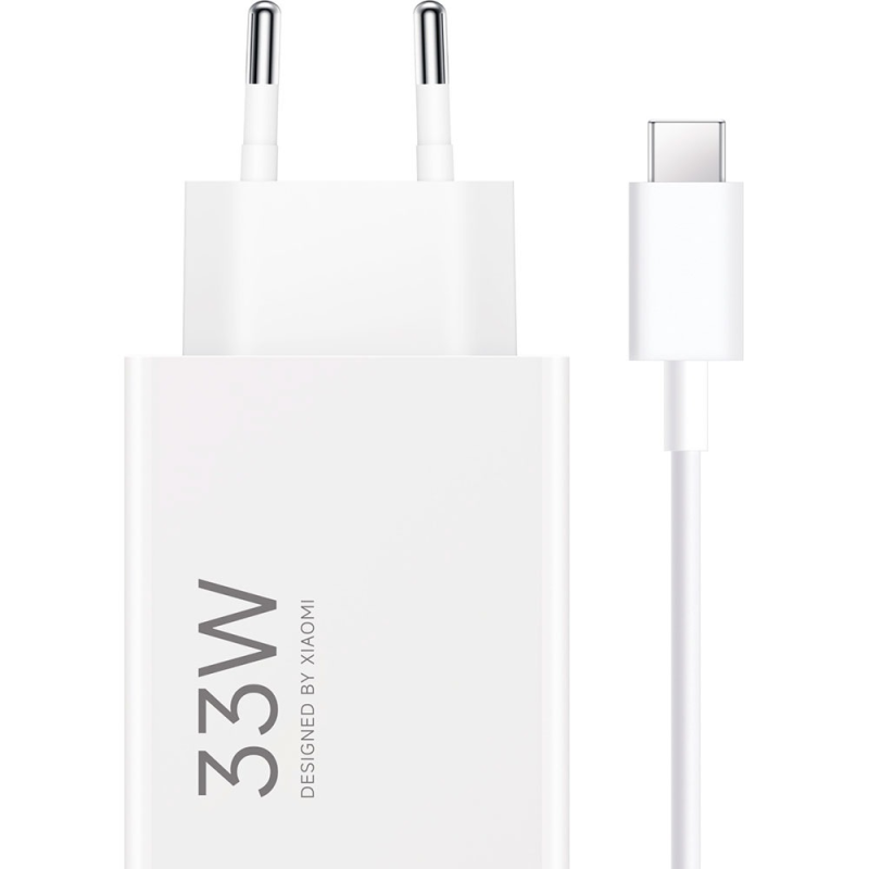 Зарядний пристрій Xiaomi 33W Charging Combo USB-A White (BHR9956EU) + кабель Type-C