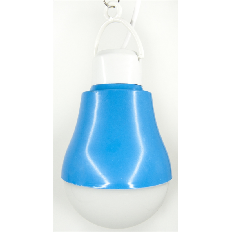 USB-світильник з LED-лампочкою Dengos, шнур ~1м, 5V, 5W, Blue (LED-BULB-5V5W-BLUE)