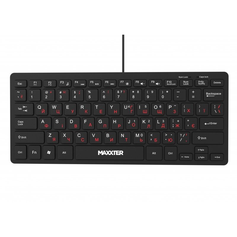 Клавiатура Maxxter KBM-C01B-UA Black