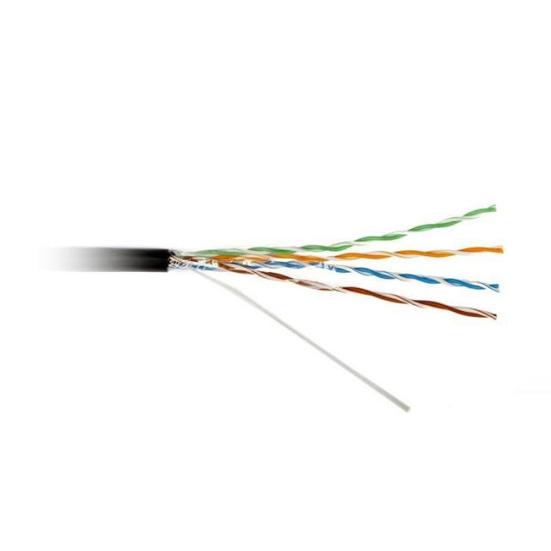 Кабель для зовнішньої прокладки Atcom (20799) Standard FTP, 4*2*0.5мм, ССА, CAT5e, 305м