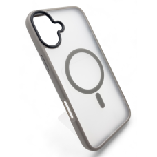 Чохол-накладка BeCover Metal Buttons Case MagSafe для Apple iPhone 16 Plus Gray (712095)