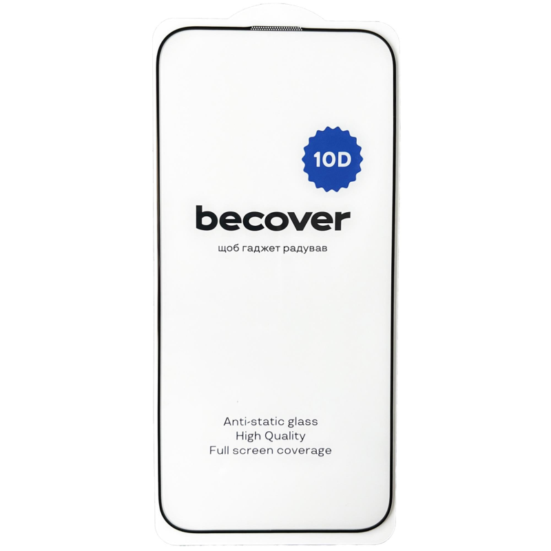 Захисне скло BeCover для Apple iPhone 16 Pro Max 10D Black (712324)