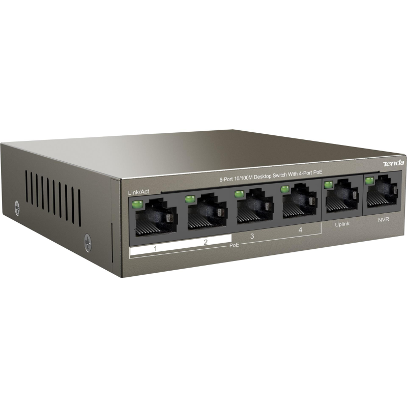 Комутатор Tenda TEF1106P-4-63W