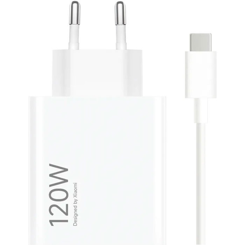 Зарядний пристрій Xiaomi 120W HyperCharge Combo USB-A White (BHR9462EU) + кабель Type-C