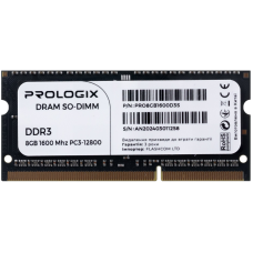 Модуль пам`ятi SO-DIMM DDR3L 8GB/1600 Prologix (PRO8GB1600D3S)