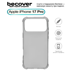 Чохол-накладка BeCover Anti-Shock для Apple iPhone 17 Pro Grey (713798)