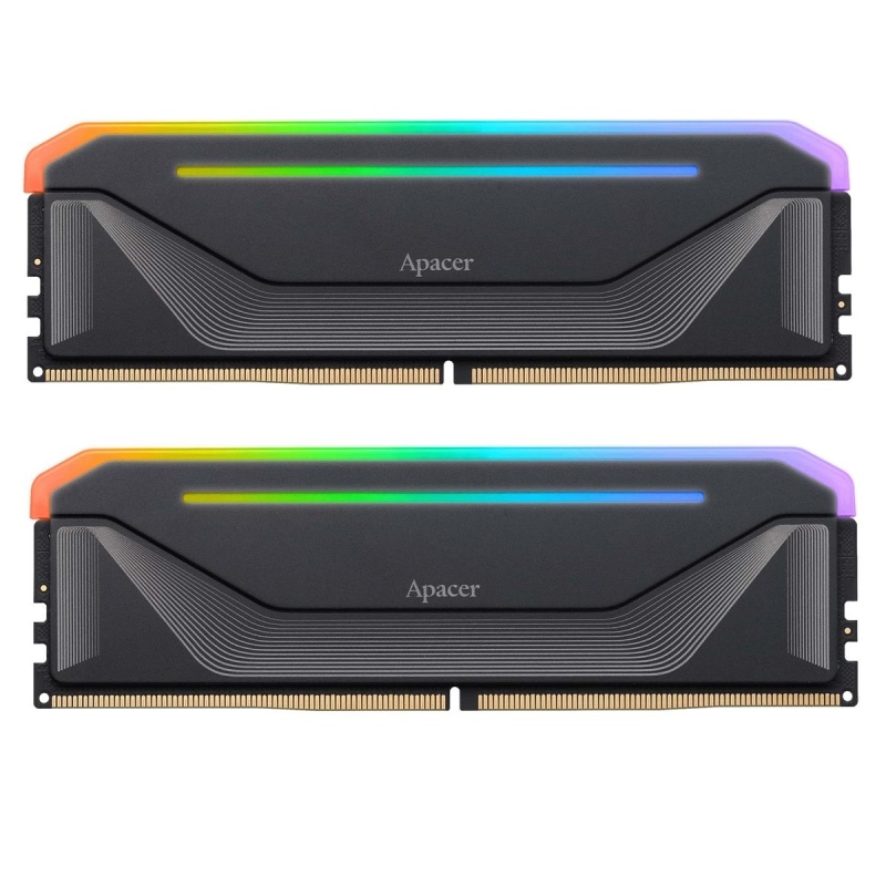 Модуль пам`ятi DDR5 2x16GB/5600 Apacer NOX RGB Black (AH5U32G56C522NBAA-2)