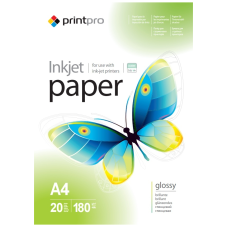 Фотопапір PrintPro глянцевий 180г/м2 A4 20арк (PGE180020A4)