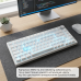 Клавіатура Ajazz AK820 Red Switch White USB-C (AK820-R-W)