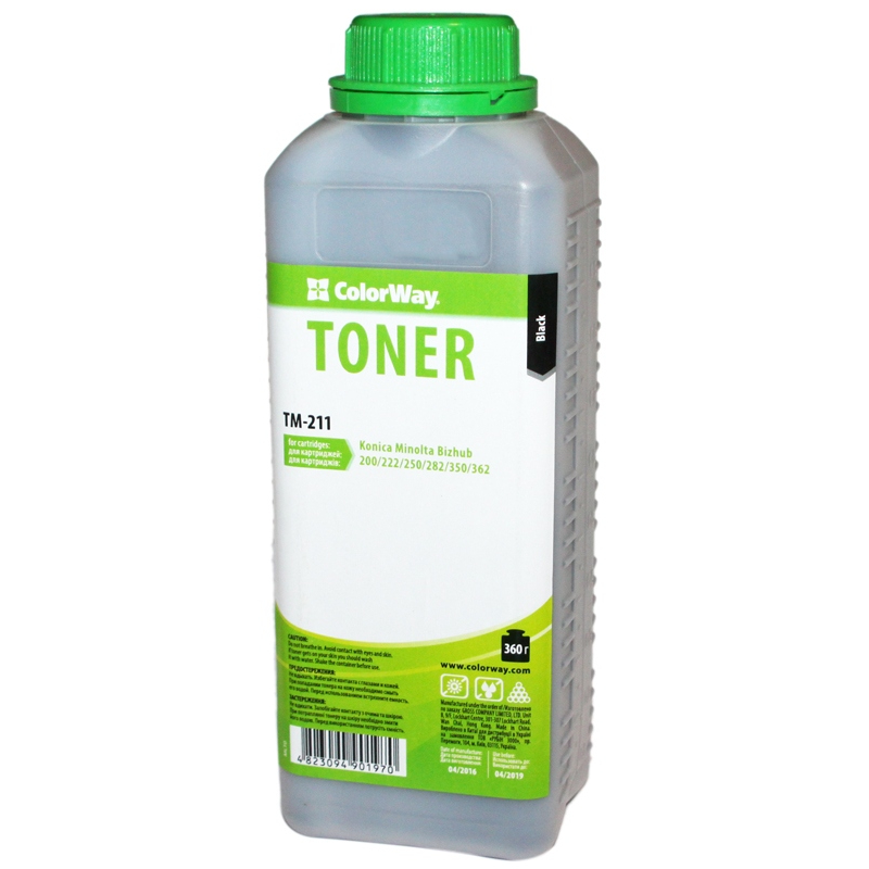 Тонер ColorWay (TM-211) Konica Minolta Bizhub 250/350 (TN-211), 360г