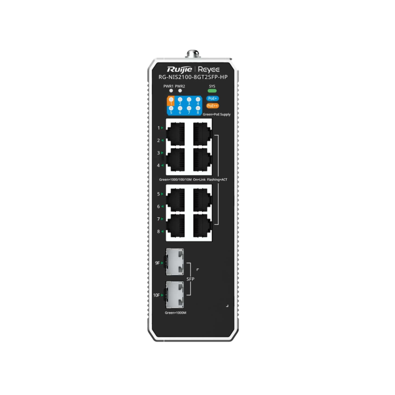 Комутатор Ruijie Reyee RG-NIS2100-8GT2SFP-HP