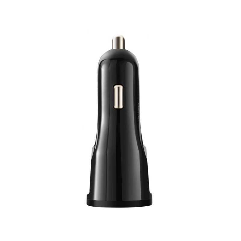 Автомобільний зарядний пристрій Canyon (1USB, 2.4A) Black (CNE-CCA033B) + кабель Lightning